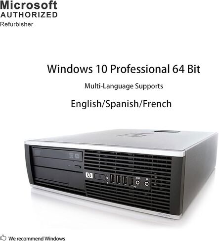 كمبيوتر مكتبي اتش بي ايليت 8200 بيزنس (انتل معالج i5 رباعي النواة حتى 3.4 جيجاهرتز)، ذاكرة رام 8 جيجا، 1 تيرا هارد، DVD، آر جيه 45، ويندوز 10 بروفيشينال (تجديد) in Saudi Arabia