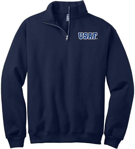 Honor Country USAF 1/4 Zip Fleece Sweatshirt - Navy Blue in Saudi Arabia