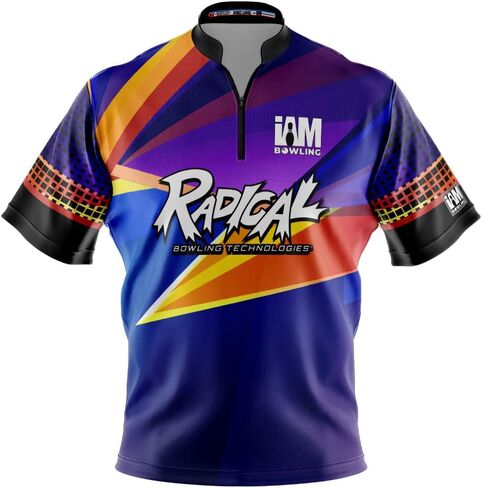 Logo Infusion Dye-Sublimated Bowling Jersey (Sash Collar) - I AM Bowling Fun Design 2001-RD - Radical in Saudi Arabia