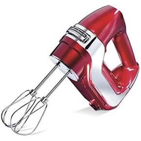 Hamilton Beach Professional 5-Speed Electric Hand Mixer with Snap-On Storage Case, QuickBurst, Stainless Steel Twisted Wire Beaters and Whisk, Mint (62658) | High-Performance DC Motor | Slow Start | Snap-On Storage Case | Stainless Steel Beaters & Whisk | in Saudi Arabia