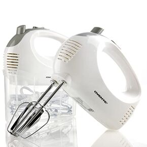 OVENTE Portable 5 Speed Mixing Electric Hand Mixer with Stainless Steel Whisk Beater Attachments & Snap Storage Case, Compact Lightweight 150 Watt Powerful Blender for Baking & Cooking, Black HM151B in Kuwait