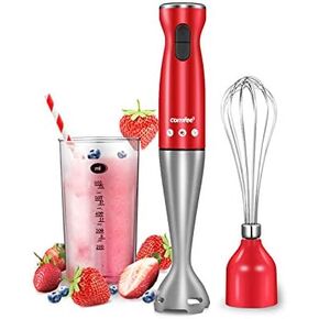 كومفي خلاط يدوي من الستانلس ستيل المصقول، خلاط متعدد الاغراض بقوة 500 واط، وعاء سعة 600 مل، قطاعة وخفاقة 500 مل، مثالي لاطعمة الاطفال والعصائر والصلصات والحساء بلون اسود in Kuwait