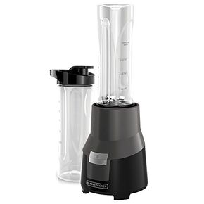BLACK+DECKER PB1002G FusionBlade Personal Blender with 20 Ounce Portable Personal Blending Jars(2-Pack with Travel Lids), Gray Single Serve Blender in Saudi Arabia