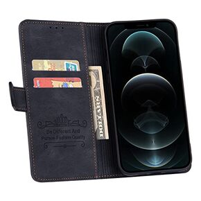 Yansguard Case for iPhone 13 Pro Max, Luxury Flip Wallet Style Phone Case with Card Holder for iPhone 13 Pro Max 5G (6.7" 2021 Release), Gray-B in Kuwait