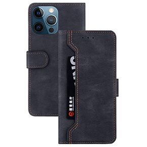 Case for iPhone 13 Pro Max, Luxury Flip Wallet Style Phone Case with Card Holder for iPhone 13 Pro Max 5G (6.7" 2021 Release), Gray-A in Kuwait