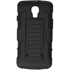 Asmyna Rubberized Armor Stand Protector Cover for LG LS740 (Volt) - Retail Packaging - Black in Kuwait