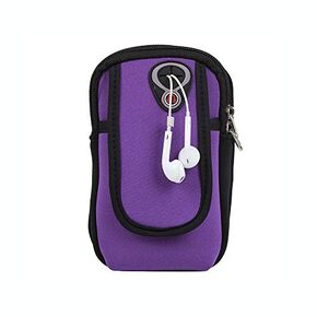AINAAN Universal Running Armband, Arm Cell Phone Holder, Fitness and Gym Workouts, Compatible with All Regular Size Phones （Purple） in Kuwait