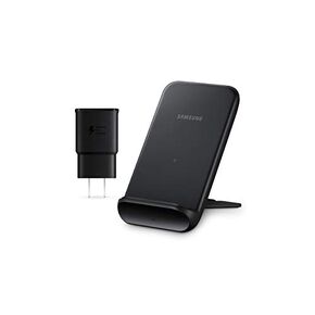 SAMSUNG Electronics Wireless Charger Convertible Qi Certified (Pad/Stand), for Galaxy Buds, Galaxy Phones, and Apple iPhone Devices - US Version - Black (US Version) in Kuwait