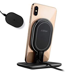 Twelve South HiRise Wireless | Fast Charge 10W Qi 2-in-1 Desktop + Wireless Travel Charger for iPhone/Wireless Charging Smart Phones/AirPods Wireless Charging Case in Kuwait