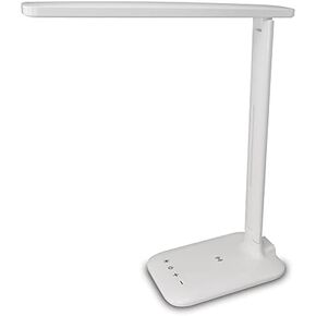 مصباح مكتبي LED من آي لايف مع شحن لاسلكي، منفذ USB، قابل للطي، أبيض (IAQL300W) in Kuwait