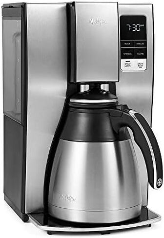 Mr. Coffee Coffee Maker, Programmable Coffee Machine with Auto Pause, 10 Cups, Stainless Steel in Saudi Arabia