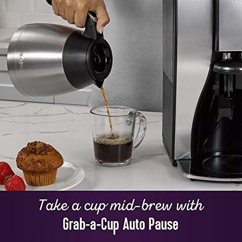 Mr. Coffee Coffee Maker, Programmable Coffee Machine with Auto Pause, 10 Cups, Stainless Steel in Saudi Arabia