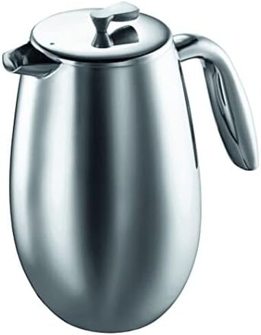 Bodum 17 oz Columbia Thermal French Press Coffee Maker, Insulated Double Wall Stainless Steel, Chrome in Saudi Arabia