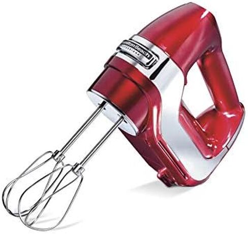 Hamilton Beach Professional 5-Speed Electric Hand Mixer with Snap-On Storage Case, QuickBurst, Stainless Steel Twisted Wire Beaters and Whisk, Mint (62658) | High-Performance DC Motor | Slow Start | Snap-On Storage Case | Stainless Steel Beaters & Whisk | in Kuwait