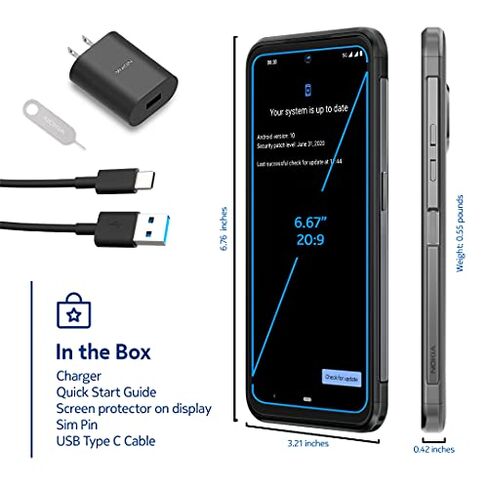 Nokia XR20 5G Android 11 Unlocked Rugged Smartphone Dual SIM US Version 6/128GB 6.67-Inch Screen 48MP Dual Camera Polar Night/Blue in Kuwait