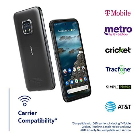 Nokia XR20 5G Android 11 Unlocked Rugged Smartphone Dual SIM US Version 6/128GB 6.67-Inch Screen 48MP Dual Camera Polar Night/Blue in Kuwait