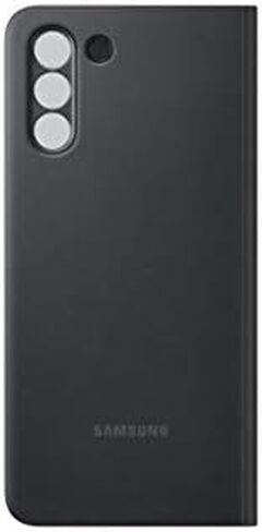 جراب لهاتف Samsung Galaxy S21+، جراب قلاب بتصميم S-View - أسود (الإصدار الأمريكي) in Kuwait
