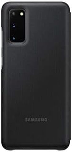 جراب Samsung Galaxy S20، جراب محفظة LED - أسود (نسخة الولايات المتحدة مع ضمان) (EF-NG980PBEGUS) in Kuwait