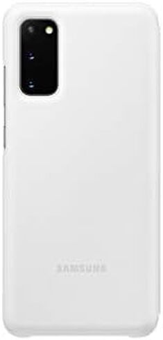 جراب Samsung Galaxy S20، غطاء محفظة LED - أبيض (إصدار أمريكي مع الضمان) in Kuwait
