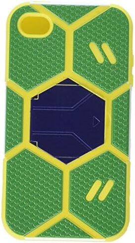MyBat iPhone 4S/4 Goalkeeper Hybrid Protector Cover with Dark Blue Stand - Retail Packaging - Green/Yellow in Saudi Arabia