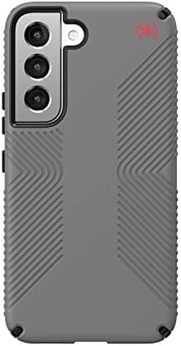 Speck Products Presidio2 Grip Samsung Galaxy S22 Case, Graphite Grey/Black/Bold Red in Saudi Arabia