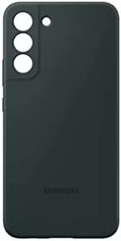 Samsung Galaxy S22+ Silicone Cover, Protective Phone Case, Soft, Sleek Protection, Slim Design, Matte Finish, US Version, Dark Green,EF-PS906TGEGUS in Saudi Arabia