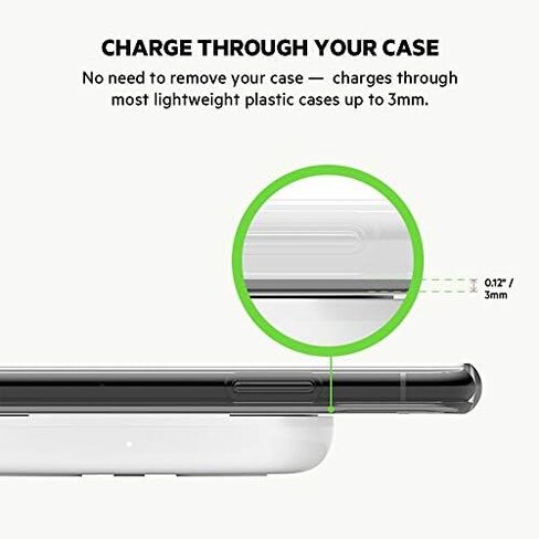 Belkin BoostCharge 10W Fast Wireless Charger Pad, with Included QuickCharge 3.0 Wall Charger and Cable, Case Compatible for iPhones, Galaxy, Pixel and Other Qi Enabled Devices (includes AC adapter) in Saudi Arabia