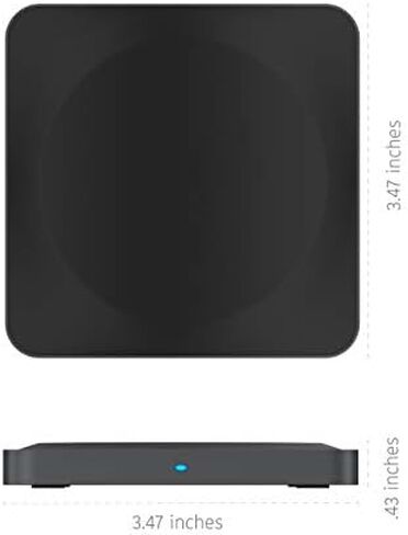 TALK WORKS Wireless Charger Fast 10W Qi Certified Wireless Charging Pad (No Wall Adapter) for Apple iPhone 13, 12, 11, XR, XS, X, 8, Android for Samsung Galaxy S21, S20, S10, S9, S8 - Black,04857 in Saudi Arabia