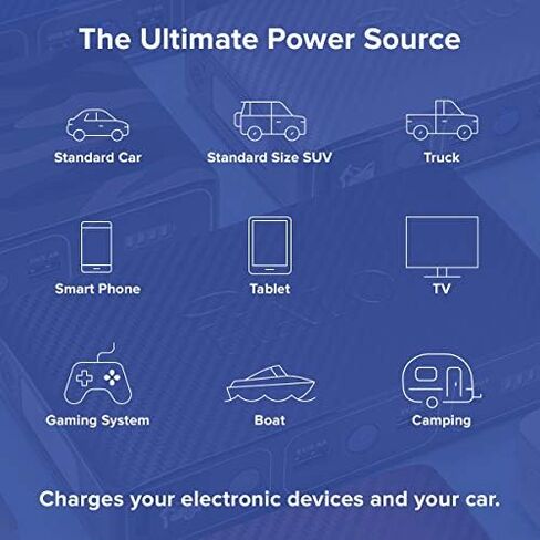 HALO Bolt Wireless Laptop Power Bank - 44400 mWh Portable Phone Laptop Charger Car Jump Starter with AC Outlet and Car Charger, Rose Gold (114494) in Saudi Arabia