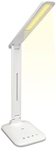 iLive LED Desk Lamp with Wireless Charging, USB Port, Foldable, White (IAQL300W) in Saudi Arabia
