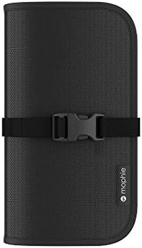 Mophie Travel Kit - Portable, Wireless Charging for Samsung, Apple iPhone 8/iPhone X and Other Qi-Enabled Smartphones - Black (409901792) in Saudi Arabia