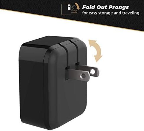 SCOSCHE HPDC60 Powervolt 60W USB Type-C Wall Charger Compatible with All Power Delivery 3.0, 2.0 and Standard USB-C Devices in Black in Kuwait