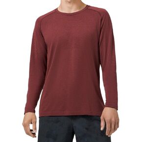 Lululemon Athletica Lululemon Mens Metal Vent Tech Long Sleeve Shirt(Cassis/Savannah, XL) in Saudi Arabia