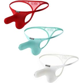 Mens Elephant Nose Thongs Soft Breathable Ice Silk Underwear Sexy Mesh G String Underpants in Kuwait