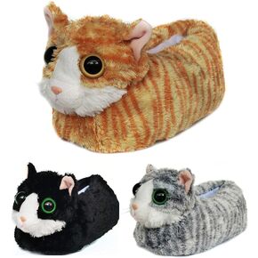 Onmygogo Indoor Fuzzy Winter Animal Cat Plush Slippers for Women Men Kids,Faux fur,Warm House Slipper in Kuwait