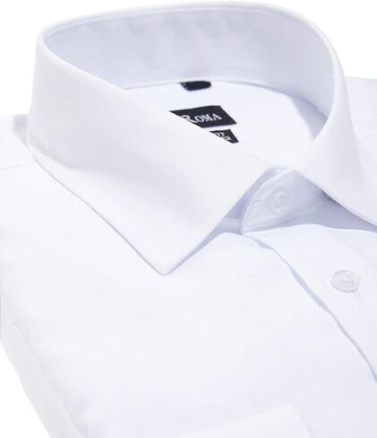 Dolce Roma - Men's Button Down Dress Shirt - Modern Fit - Solid Colors in Saudi Arabia