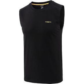 HARBETH Men's Classic Basic Sleeveless Active Tank Top Jersey Casual T Shirts