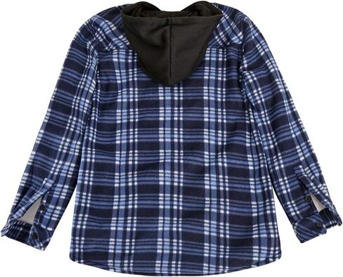 Men's Winter Plaid Sherpa Lined Flannel Shirt Jacket in Saudi Arabia