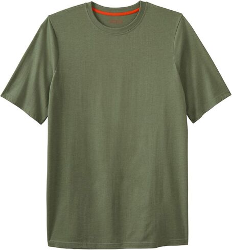 Boulder Creek by Kingsize Men's Big & Tall Heavyweight Jersey Crewneck T-Shirt in Kuwait