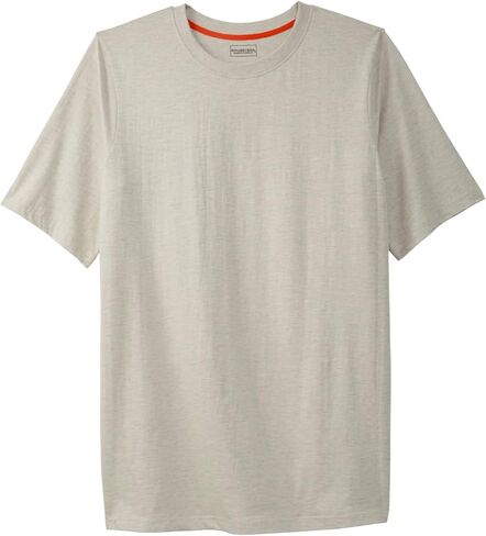 Boulder Creek by Kingsize Men's Big & Tall Heavyweight Jersey Crewneck T-Shirt in Kuwait
