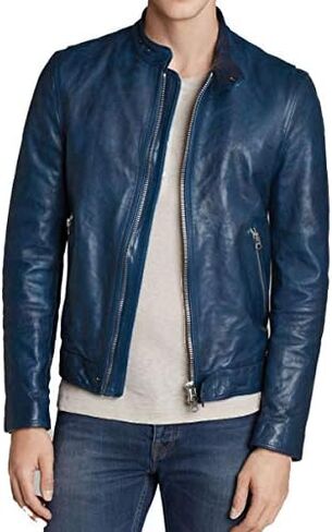 Brand Me Men's Genuine Leather Pure Lambskin Biker Jacket BM011 in Saudi Arabia