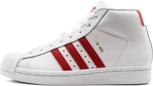 حذاء adidas رجالي Pro موديل FV4794 - مقاس 6 أبيض/أحمر قرمزي in Saudi Arabia