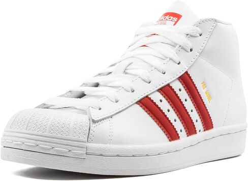 حذاء adidas رجالي Pro موديل FV4794 - مقاس 6 أبيض/أحمر قرمزي in Saudi Arabia
