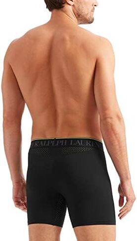 POLO RALPH LAUREN Men's 4D Flex Performance Air Boxer Briefs Regular and Long Leg 3-Pack in Kuwait