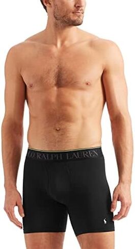POLO RALPH LAUREN Men's 4D Flex Performance Air Boxer Briefs Regular and Long Leg 3-Pack in Kuwait