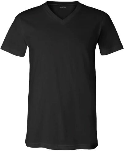 Joe's USA Men's Short Sleeve V-Neck Jersey T-Shirts in 37 Colors in Saudi Arabia