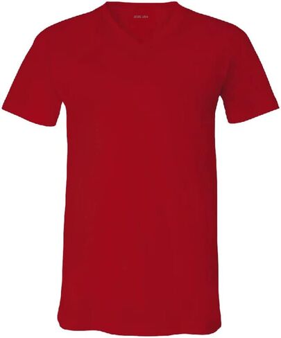 Joe's USA Men's Short Sleeve V-Neck Jersey T-Shirts in 37 Colors in Saudi Arabia