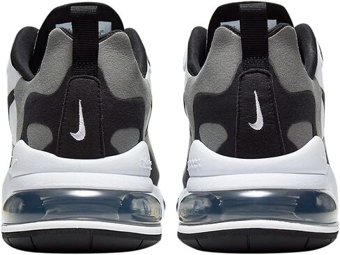 Nike Men's Air Max 270 React White/Black-MTLC Pewter (CT1264 101) - 10.5 in Saudi Arabia
