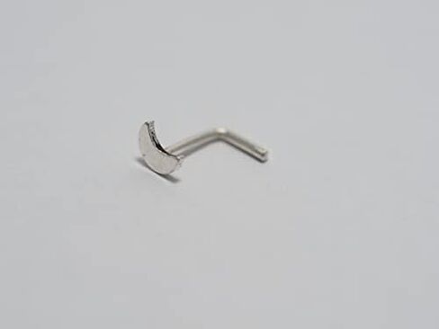 18, 20 Gauge Nose Stud,Tiny Moon Nose Stud, Nose Screw, Jewelry Nose Stud, Body Piercing Jewelry, Nose Piercing, Body Jewelry in Saudi Arabia