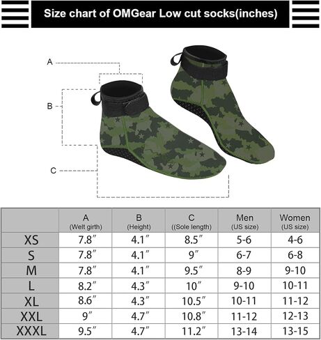 Water Socks Neoprene Socks Beach Booties Shoes 3mm Glued Blind Stitched Anti-Slip Wetsuit Boots Fin Swim Socks for Water Sports Outdoor Activities in Saudi Arabia
